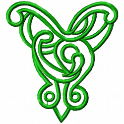 Flowers And Tree Embroidery Design 4